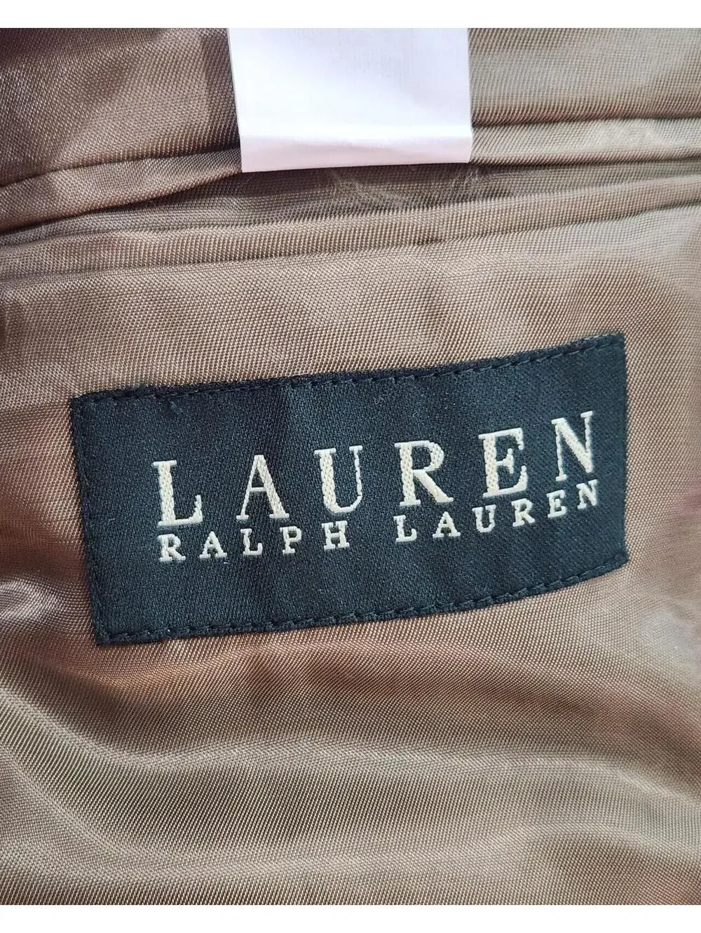 Lauren Ralph Lauren Blazer Coat Men's 44R Silk & Wool Tan Bone NWT $500 Retail